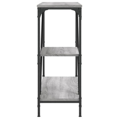 vidaXL Console Table Grey Sonoma 88.5x30x75 cm Engineered Wood 5