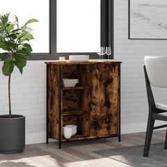 vidaXL Sideboard Smoked Oak 70x30x80 cm Engineered Wood 1