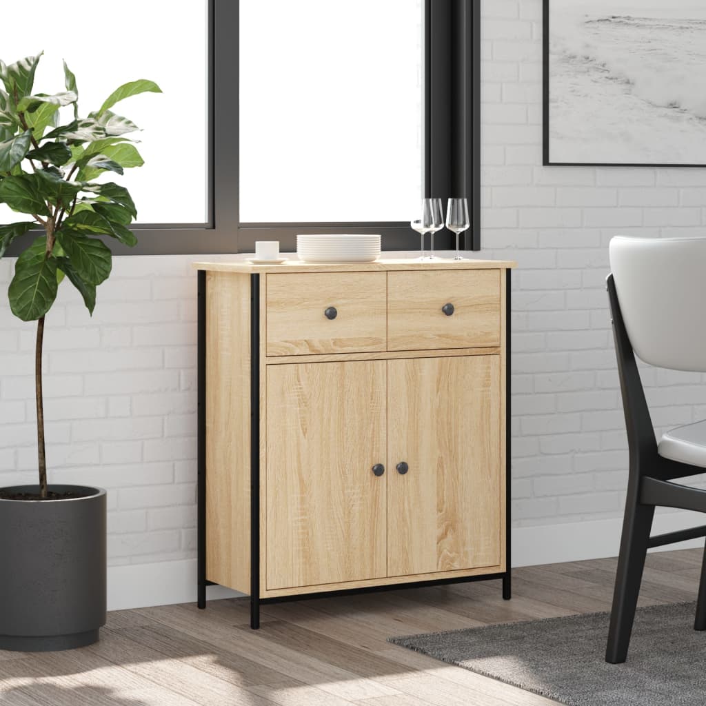 Sideboard 70x30x80 cm Engineered Wood Sonoma oak