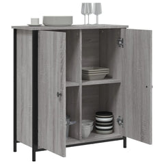 vidaXL Sideboard Grey Sonoma 70x30x80 cm Engineered Wood 4