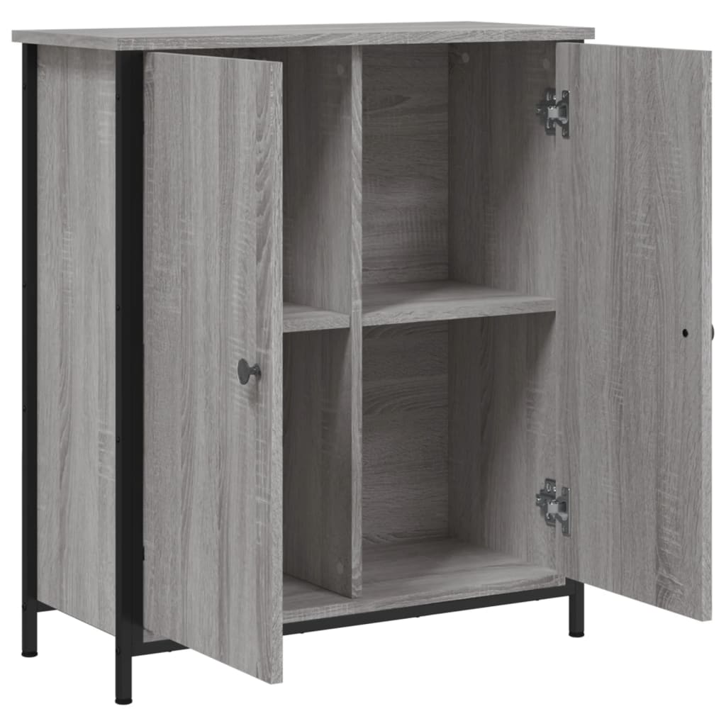 vidaXL Sideboard Grey Sonoma 70x30x80 cm Engineered Wood 5