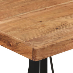vidaXL Bar Table 55x55x107 cm Solid Wood Acacia and Iron 5