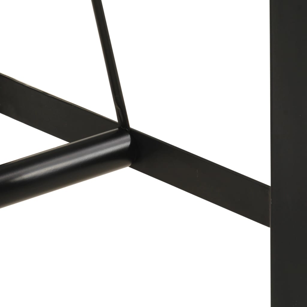 vidaXL Bar Table 55x55x107 cm Solid Wood Acacia and Iron 6