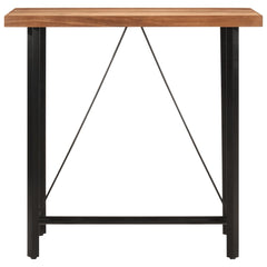 vidaXL Bar Table 110x55x107 cm Solid Wood Acacia and Iron 2