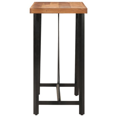 vidaXL Bar Table 110x55x107 cm Solid Wood Acacia and Iron 3
