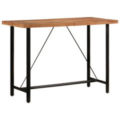 vidaXL Bar Table 150x70x107 cm Solid Wood Acacia and Iron 1