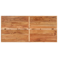 vidaXL Bar Table 150x70x107 cm Solid Wood Acacia and Iron 4