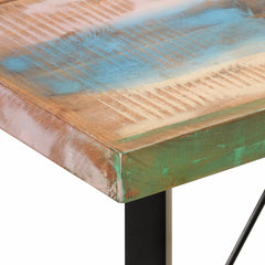 vidaXL Bar Table 150x70x107 cm Solid Wood Reclaimed and Iron 5