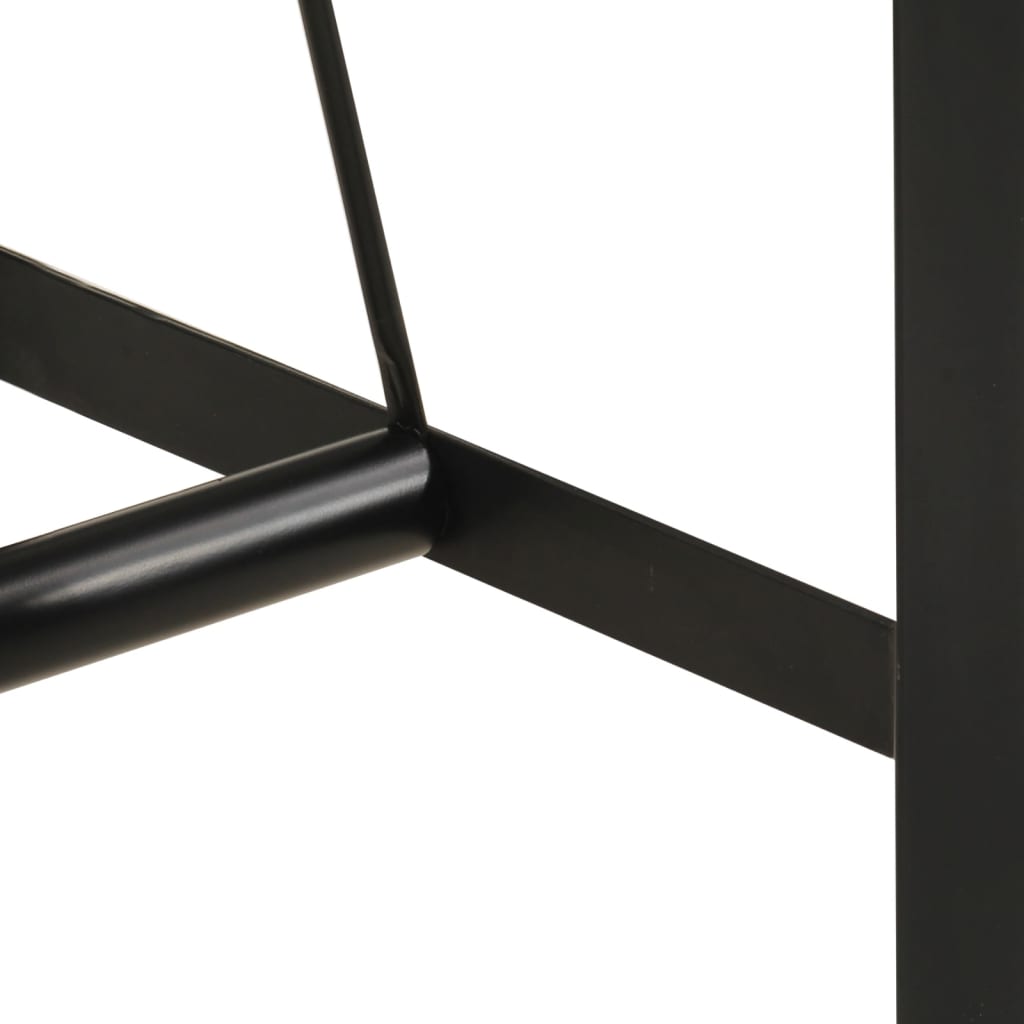 vidaXL Bar Table 150x70x107 cm Solid Wood Reclaimed and Iron 6