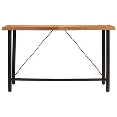 vidaXL Bar Table 180x70x107 cm Solid Wood Acacia and Iron 2