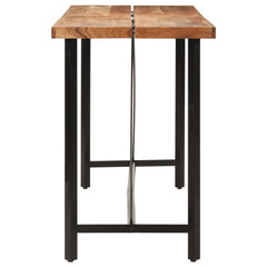 vidaXL Bar Table 180x70x107 cm Solid Wood Acacia and Iron 3