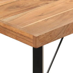 vidaXL Bar Table 180x70x107 cm Solid Wood Acacia and Iron 6