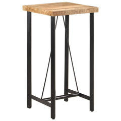 vidaXL Bar Table 55x55x107 cm Solid Wood Mango and Iron 1