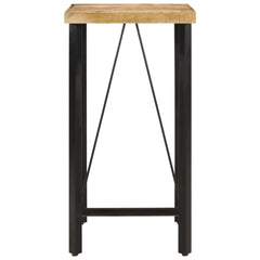 vidaXL Bar Table 55x55x107 cm Solid Wood Mango and Iron 2