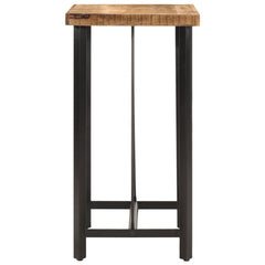 vidaXL Bar Table 55x55x107 cm Solid Wood Mango and Iron 3