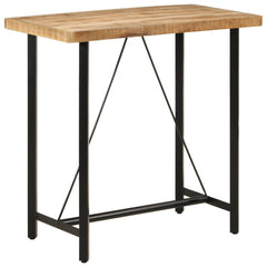 vidaXL Bar Table 110x55x107 cm Solid Wood Mango and Iron 1