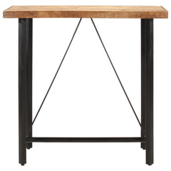 vidaXL Bar Table 110x55x107 cm Solid Wood Mango and Iron 2