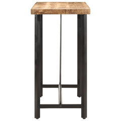vidaXL Bar Table 110x55x107 cm Solid Wood Mango and Iron 3