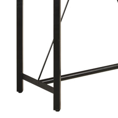 vidaXL Bar Table 110x55x107 cm Solid Wood Mango and Iron 6
