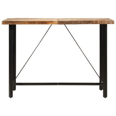 vidaXL Bar Table 150x70x107 cm Solid Wood Mango and Iron 2