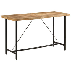 vidaXL Bar Table 180x70x107 cm Solid Wood Mango and Iron 1