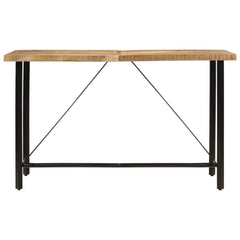 vidaXL Bar Table 180x70x107 cm Solid Wood Mango and Iron 2