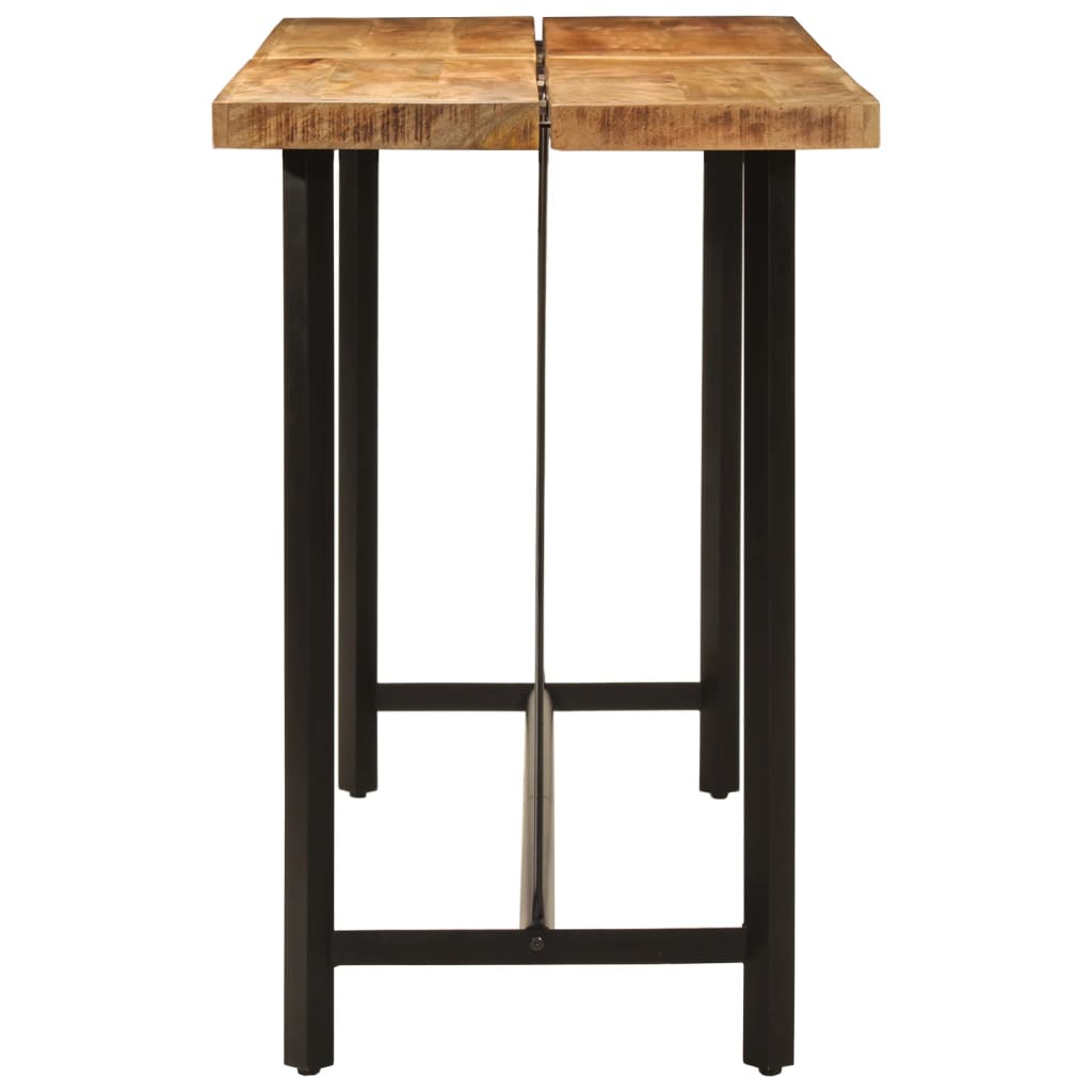 vidaXL Bar Table 180x70x107 cm Solid Wood Mango and Iron 3