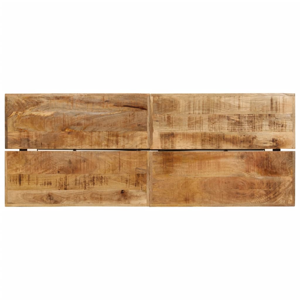 vidaXL Bar Table 180x70x107 cm Solid Wood Mango and Iron 4