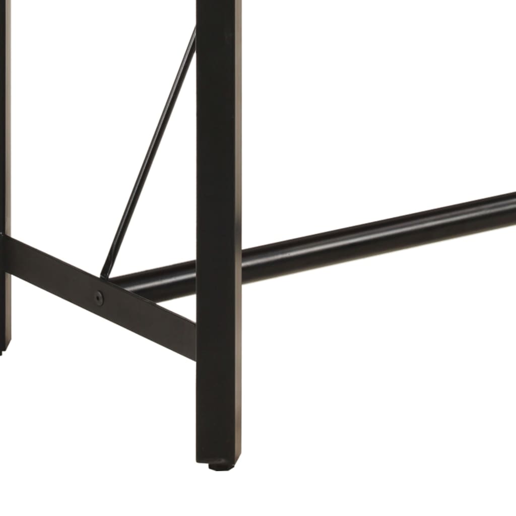 vidaXL Bar Table 180x70x107 cm Solid Wood Mango and Iron 6