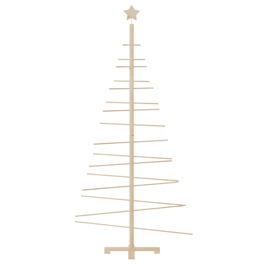 Wooden Christmas Tree KOTKA Bamboo and Solid Pine Wood Natural (unfinished) 180 cm