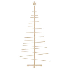 Wooden Christmas Tree KOTKA Bamboo and Solid Pine Wood Natural (unfinished) 180 cm
