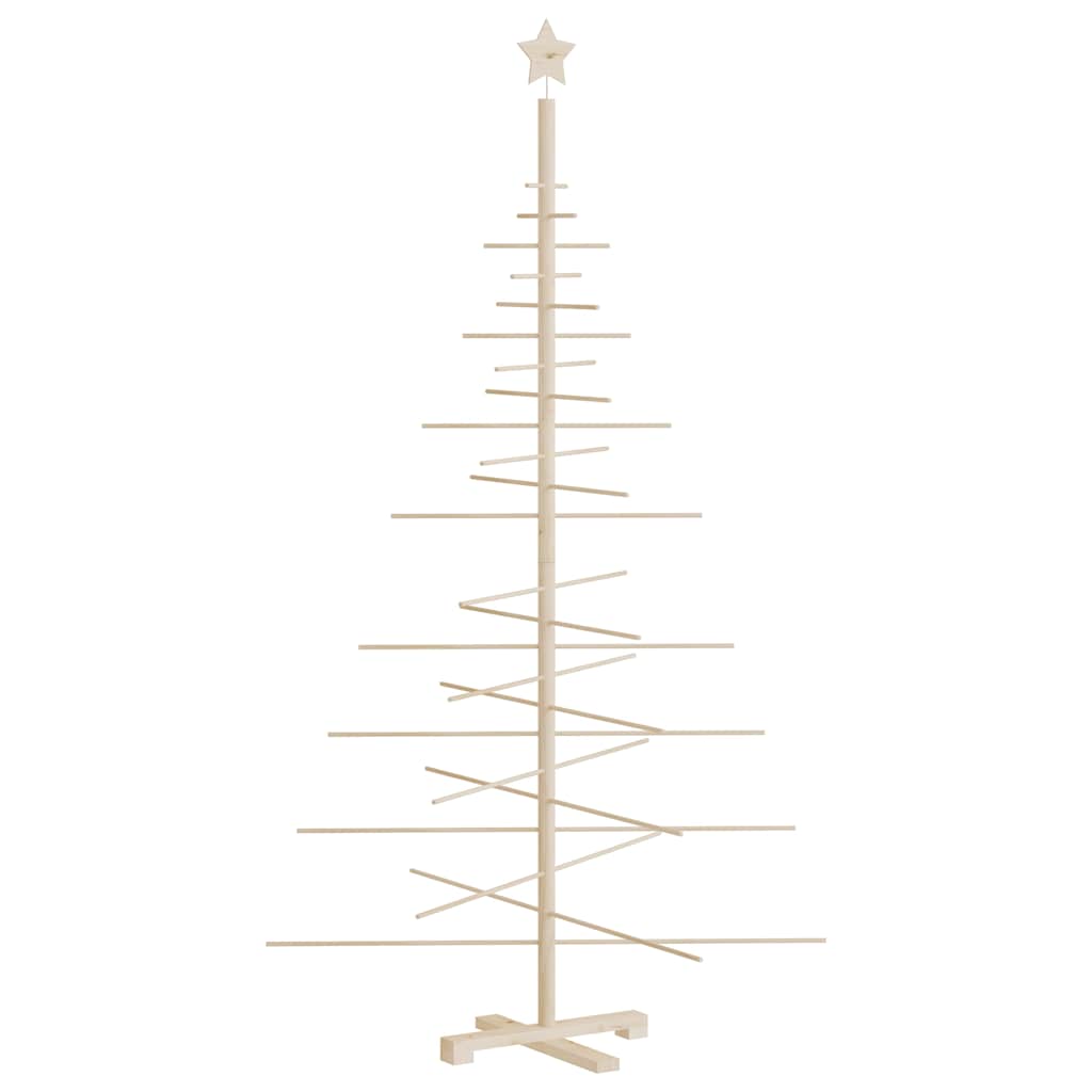 vidaXL Wooden Christmas Tree for Decoration 180 cm Solid Wood Pine 5