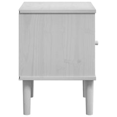 Bedside Cabinet "SENJA" Rattan Look 40x35x48 cm White