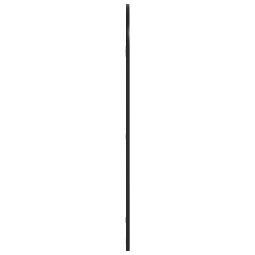 vidaXL Wall Mirror Black 50x100 cm Arch Iron 4