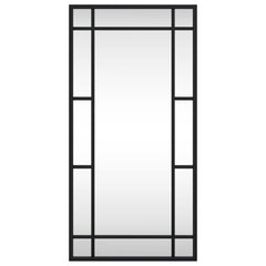 vidaXL Wall Mirror Black 30x60 cm Rectangle Iron 3