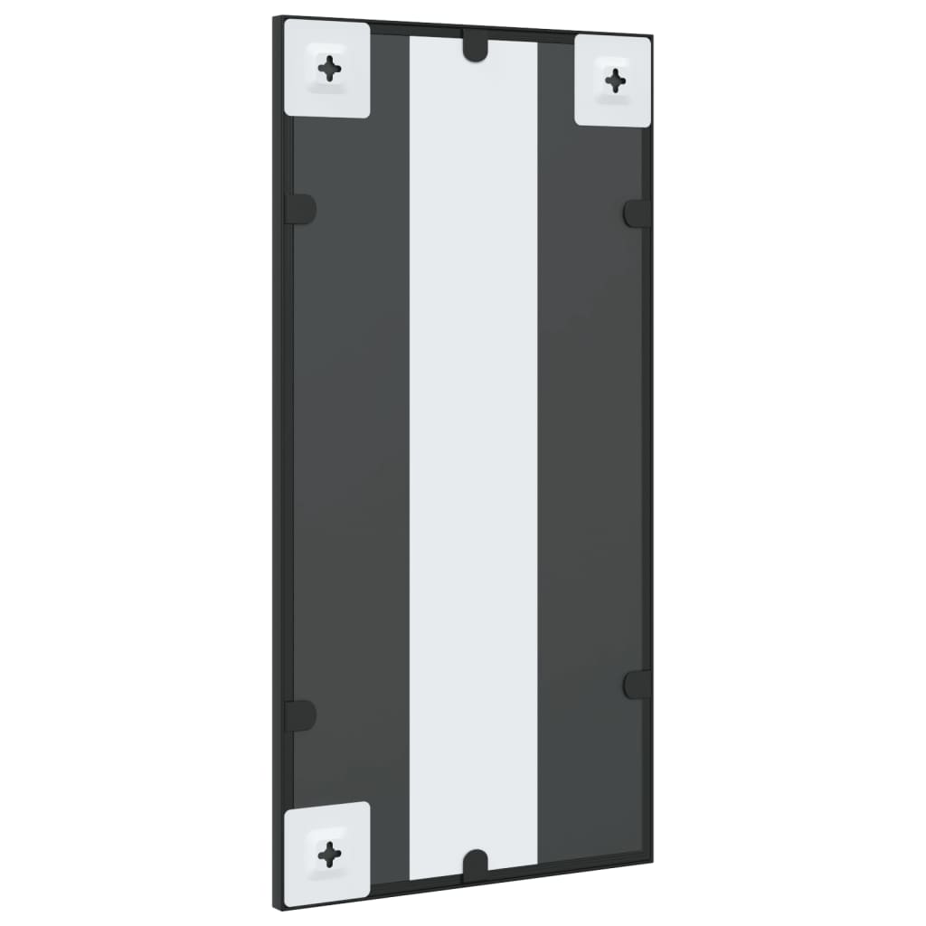 vidaXL Wall Mirror Black 30x60 cm Rectangle Iron 5