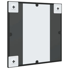 vidaXL Wall Mirror Black 40x40 cm Square Iron 5