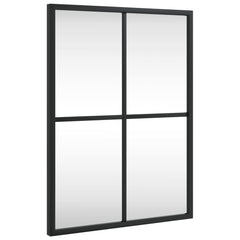 vidaXL Wall Mirror Black 30x40 cm Rectangle Iron 2