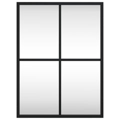 vidaXL Wall Mirror Black 30x40 cm Rectangle Iron 3