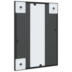 vidaXL Wall Mirror Black 30x40 cm Rectangle Iron 5