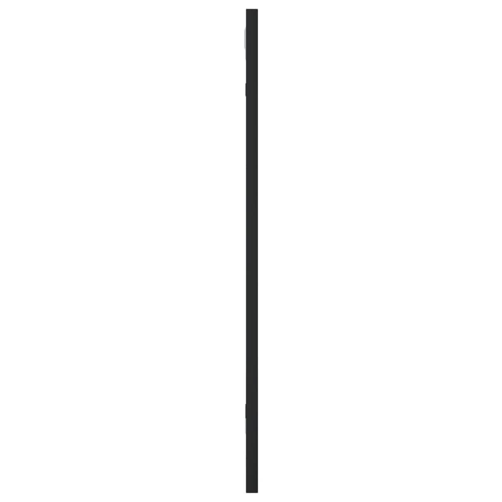vidaXL Wall Mirror Black 30x60 cm Rectangle Iron 4