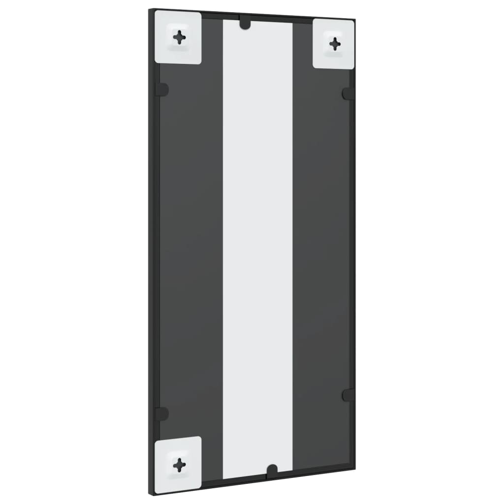 vidaXL Wall Mirror Black 30x60 cm Rectangle Iron 5