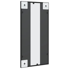 vidaXL Wall Mirror Black 30x60 cm Rectangle Iron 5