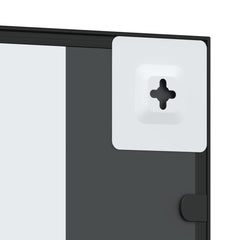 vidaXL Wall Mirror Black 30x60 cm Rectangle Iron 6