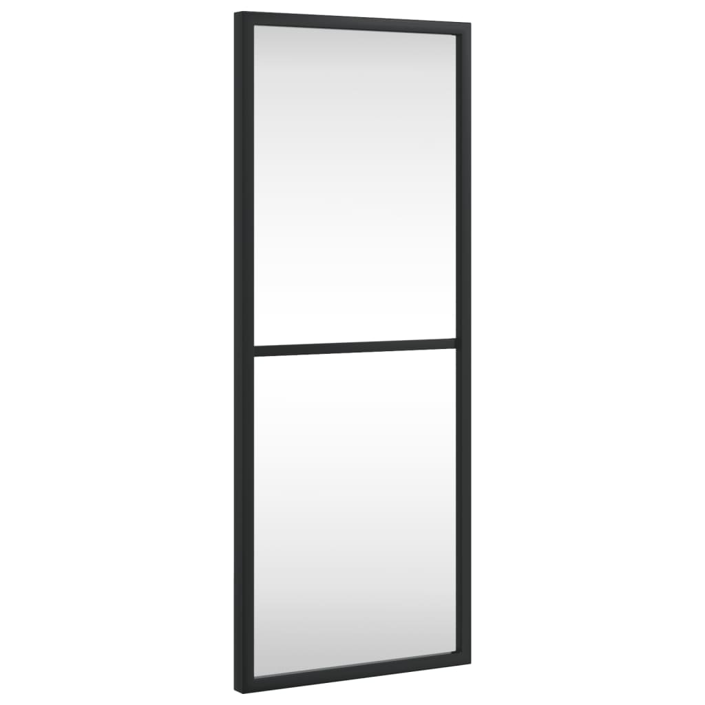 vidaXL Wall Mirror Black 20x50 cm Rectangle Iron 2