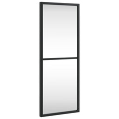 vidaXL Wall Mirror Black 20x50 cm Rectangle Iron 2