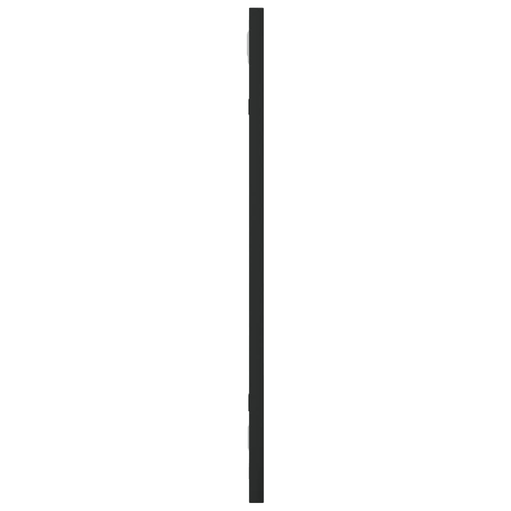 vidaXL Wall Mirror Black 20x50 cm Rectangle Iron 4