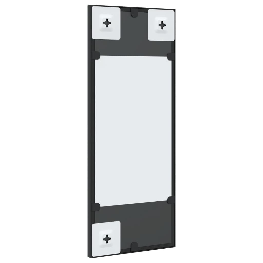 vidaXL Wall Mirror Black 20x50 cm Rectangle Iron 5