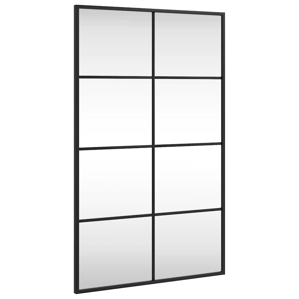 Wall Mirror Black Rectangle Iron Length 80 cm 50 cm