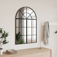 Wall Mirror Black Arch Iron 60 cm 30 cm